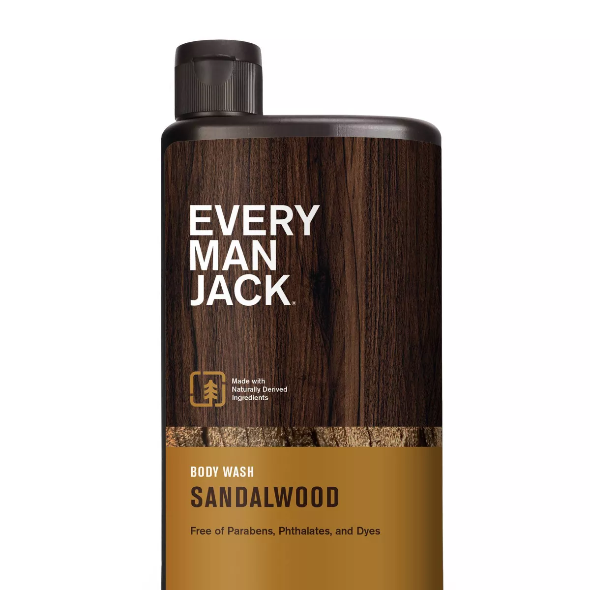 Every Man Jack Body Wash and Shower Gel, Sandalwood, 16.9 Oz